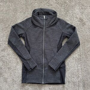 RARE Lululemon Radiant Jacket II Heathered Core Dark Grey Size 8 (Discontinued)